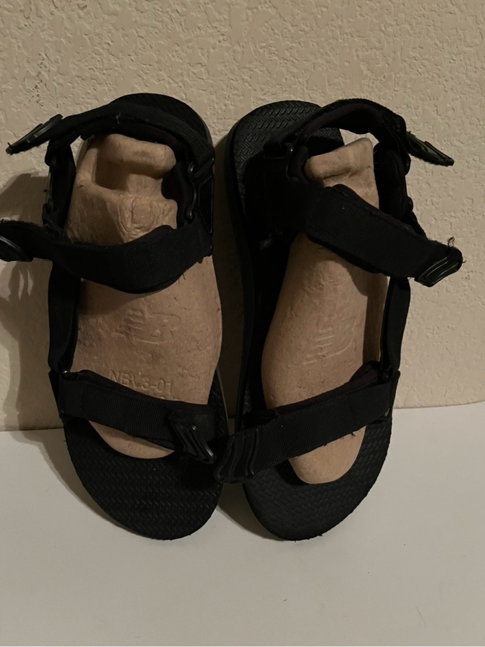 Men’s 11 Black Outdoor Sport Sandals - Adjustable Straps